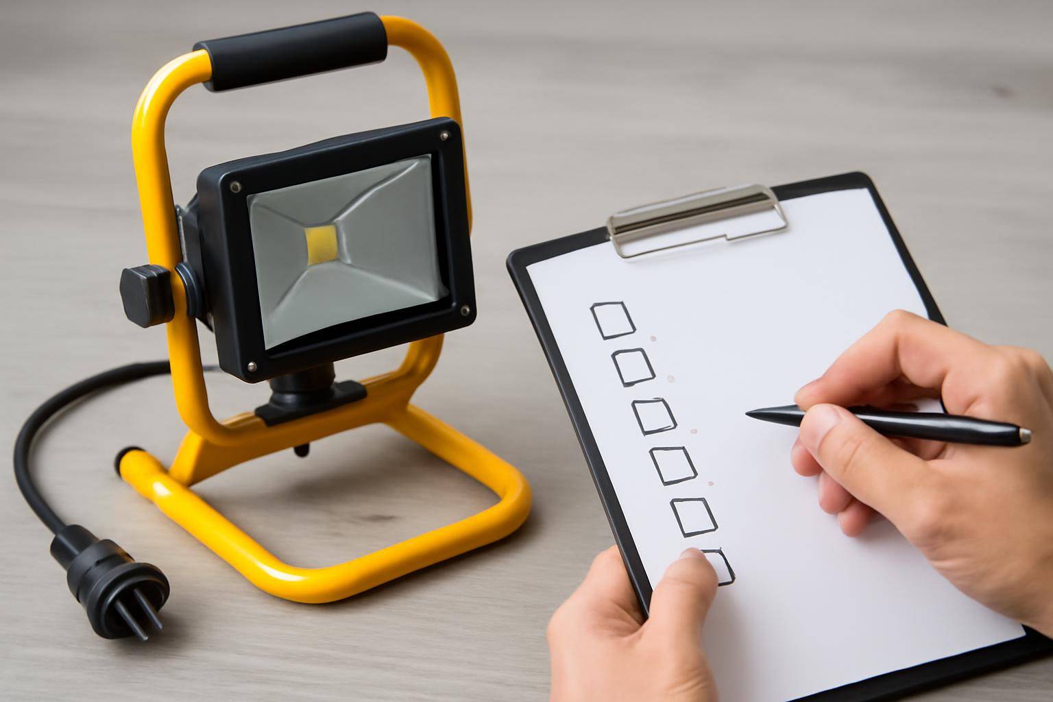 Checkliste til vurdering af kvalitet - Når du står med en arbejdslampe i hånden, kan du foretage en hurtig kvalitetsvurdering. Føles hu