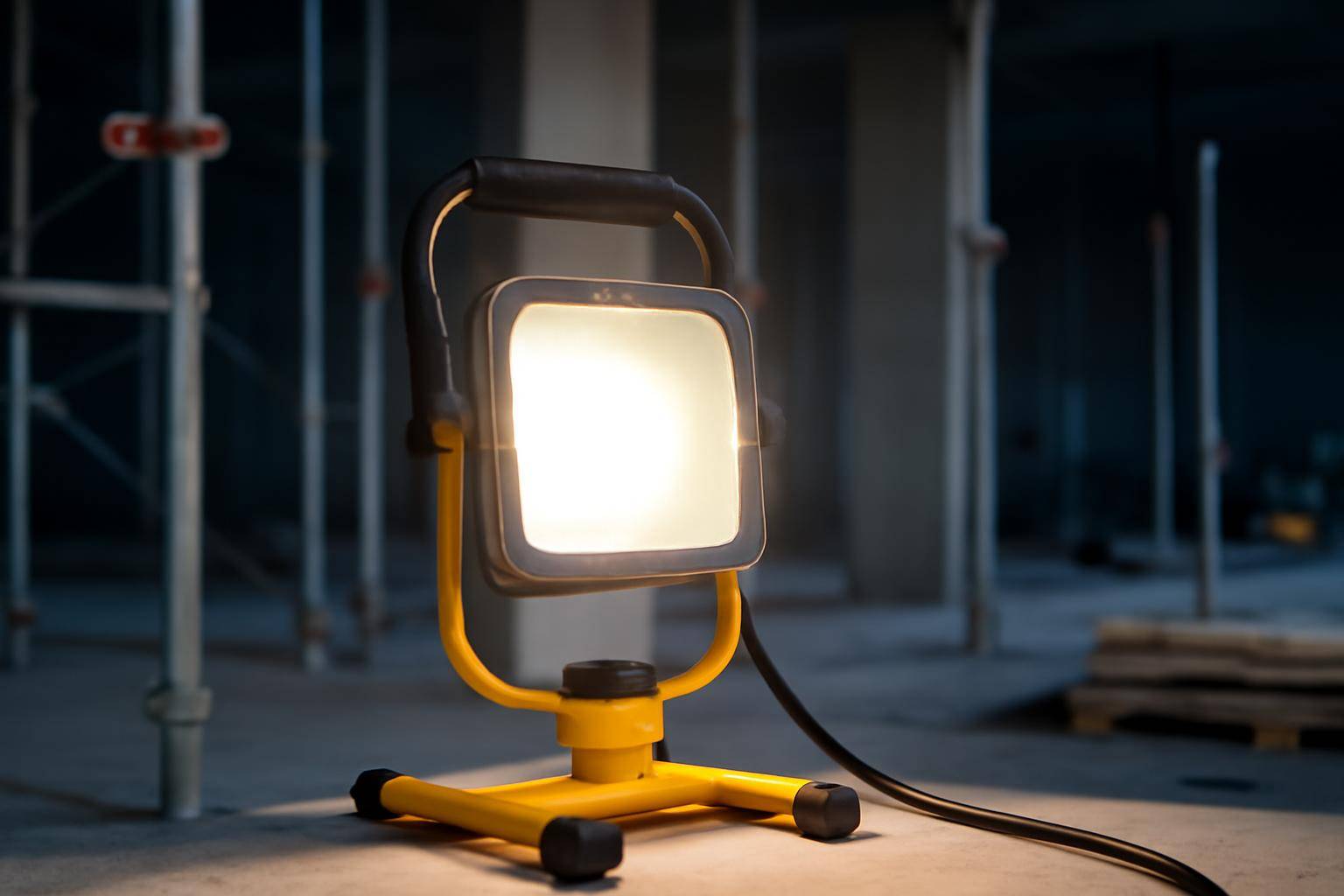 Arbejdslampe på byggepladsen: Krav, sikkerhed og korrekt belysning
