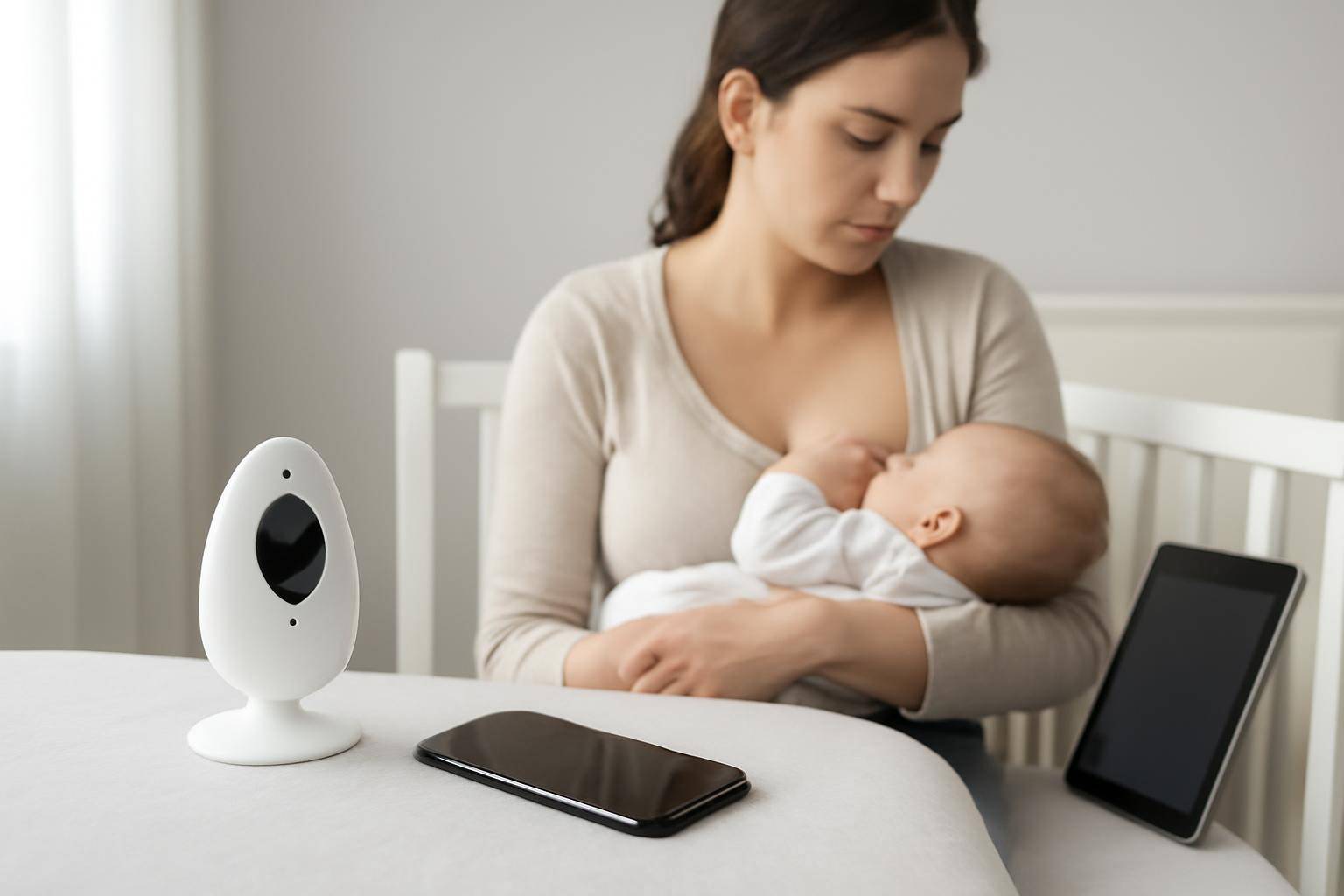 Begræns samlet trådløs eksponering tæt på baby - Ud over babyalarmen kan du kigge på andet trådløst udstyr tæt på barnet. Undgå fx at ha...