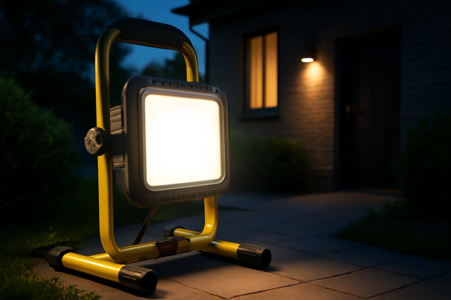 Arbejdslampe udendørs: Sådan vælger du den rigtige til have, facade og vinterbrug