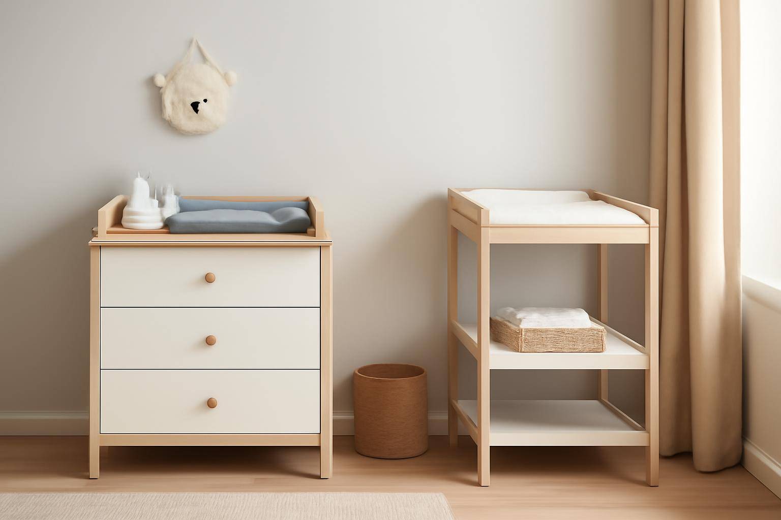 Puslekommode vs puslebord: Hvad er bedst til jeres familie?