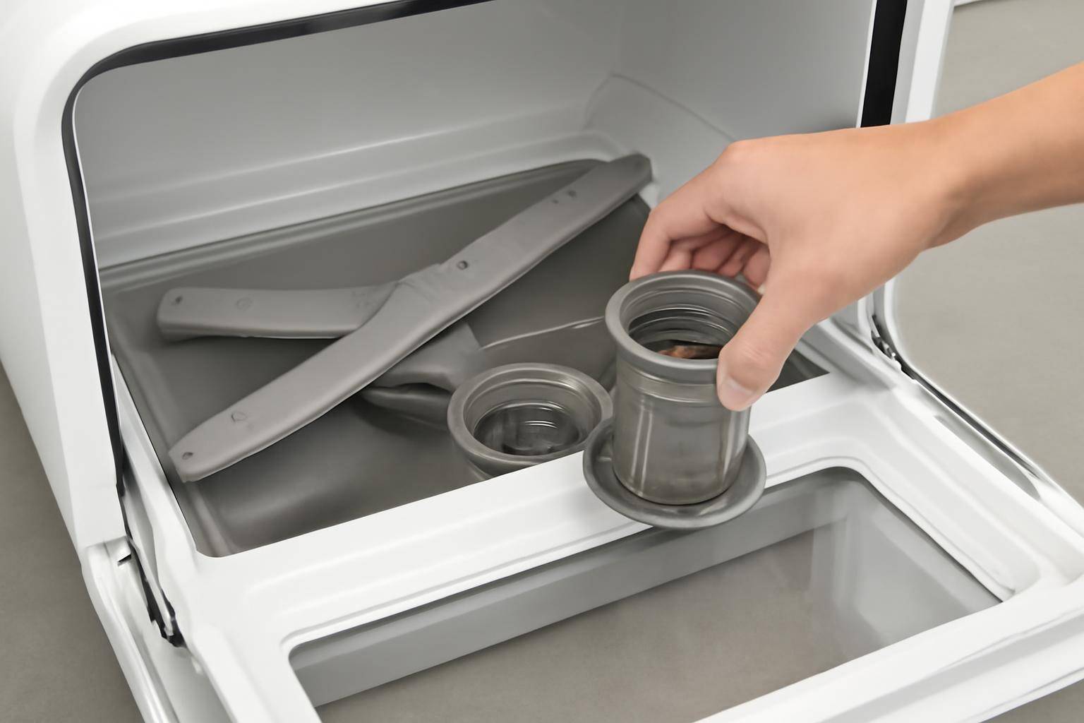 Vedligeholdelse, filtre og halve fyldninger - Et rent filter og frie spulearme er grundlaget for alle gode opvaskeresultater. Madrester, kerner og