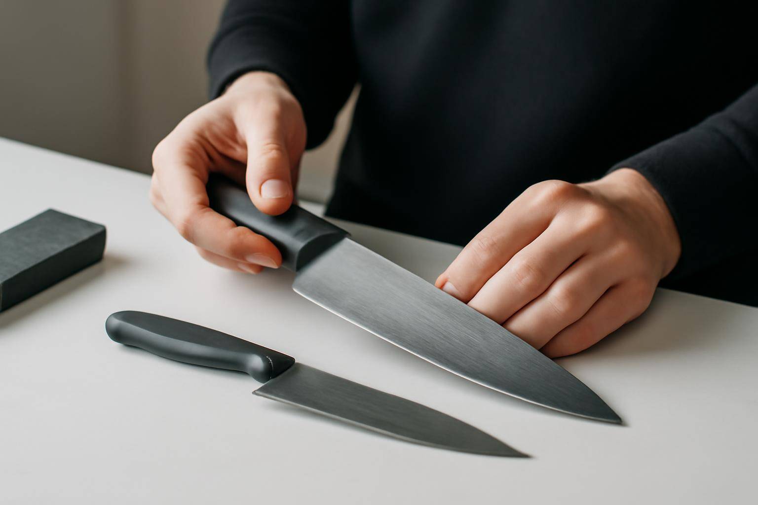 Typiske problemer: hvorfor bliver mine knive hurtigt sløve igen efter slibning? -  - Professional illustration and visual guide