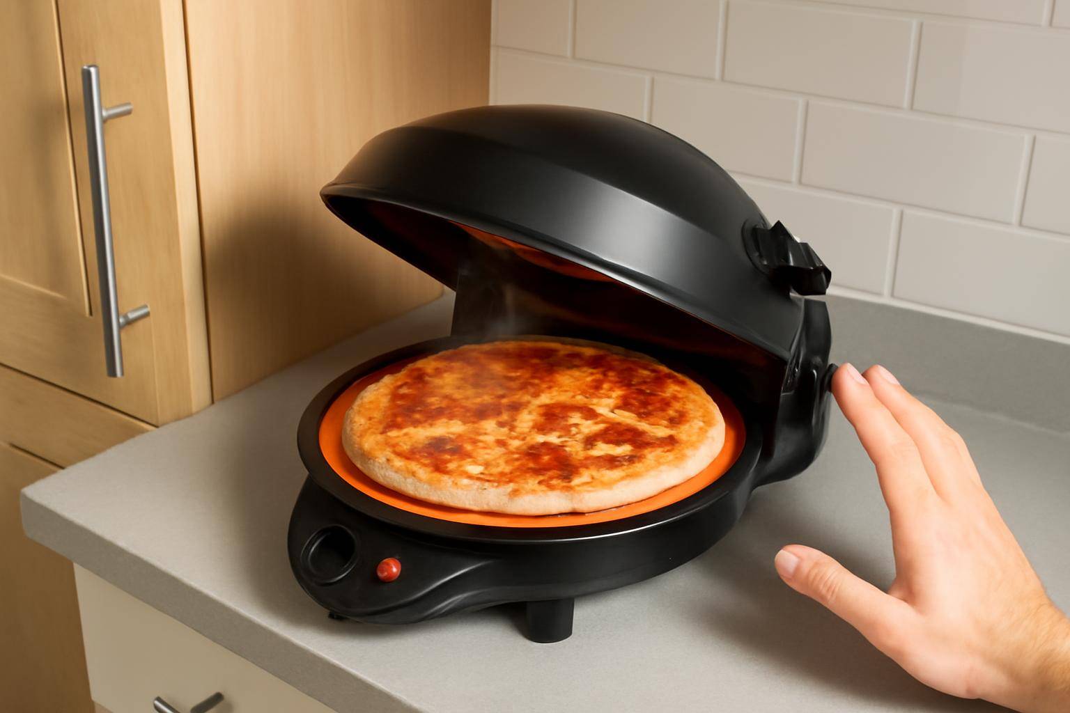 Sikkerhed ved elektrisk pizzaovn indendørs - En elektrisk pizzaovn arbejder ved meget høje temperaturer på et lille areal, ofte tæt på træsk