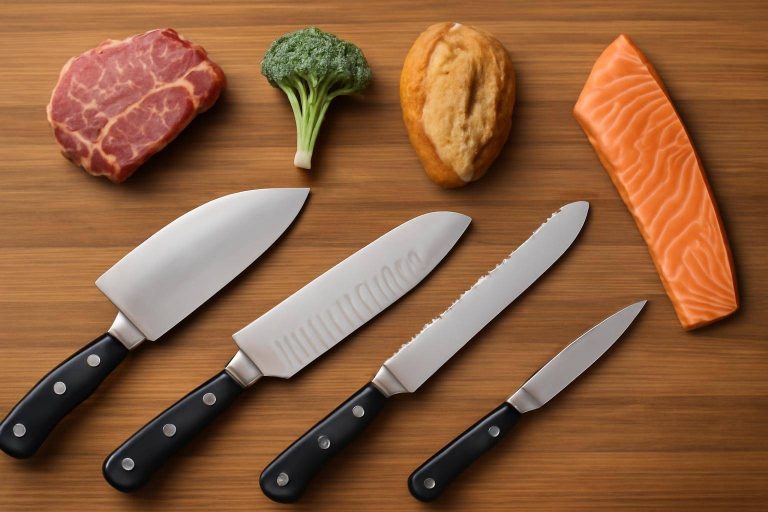 Knivsæt til forskellige madtyper: Sådan vælger du de rigtige knive til kød, grønt, brød og fisk