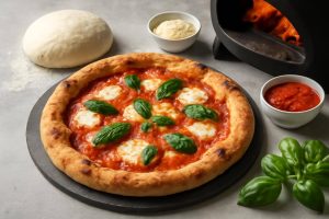 Pizzaovn opskrifter: Den ultimative guide til dej, sauce og topping til høj varme - - Professional illustration and visual guide