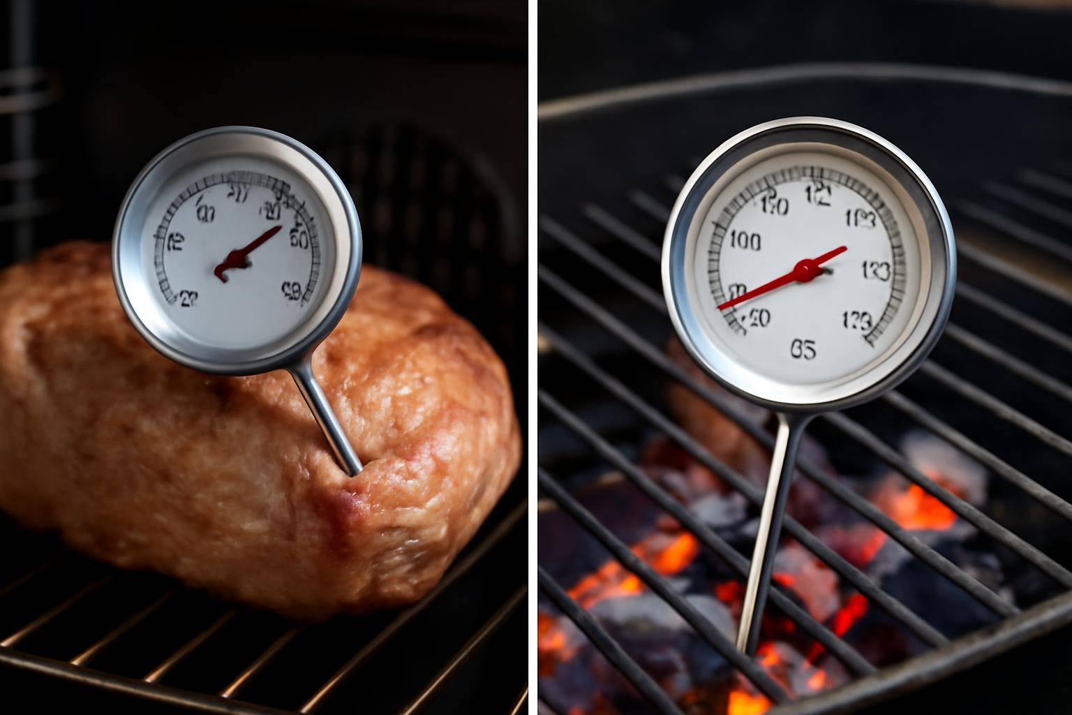Forskelle i konstruktion og risici - Mange spørger, om de kan bruge et eksisterende ovn-stegetermometer på grillen. Svaret er ofte et f
