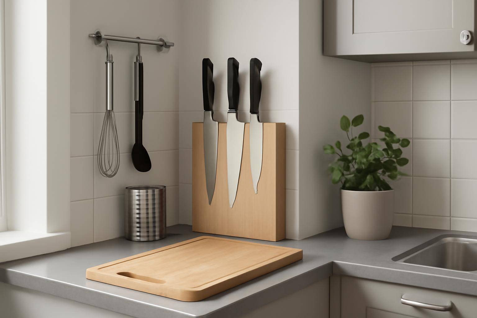Pladsoptimering i det lille køkken: knive og andet basisudstyr - Knive fungerer aldrig alene – de indgår i et samlet køkken-setup, hvor skære...