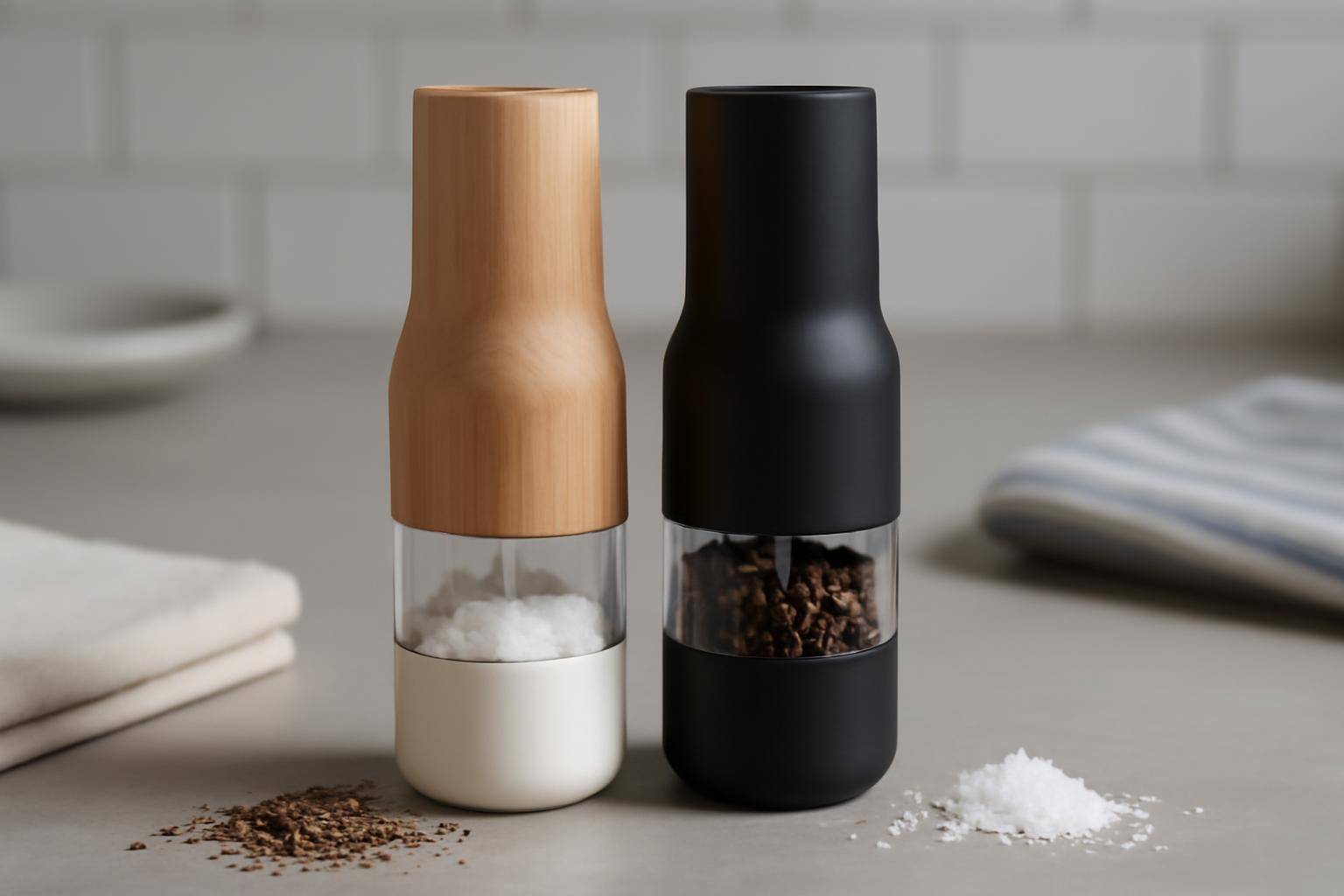 Design salt og peberkværn: Sådan vælger du de flotteste til køkken og borddækning