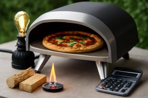 Pizzaovn strømforbrug: Hvad koster el, gas og brænde i din pizzaovn? - - Professional illustration and visual guide
