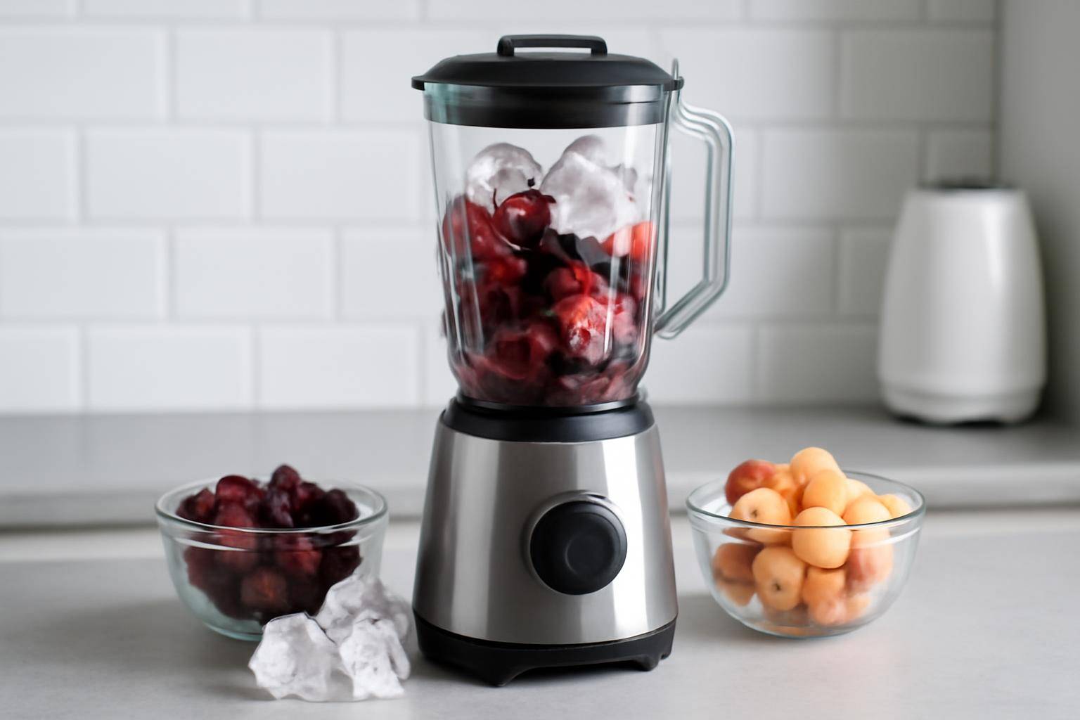 Smoothieblender til frosne bær, isterninger og frosne frugter - Hvis du vil lave iskolde smoothies med frosne bær, frosne frugter og isterninger,...