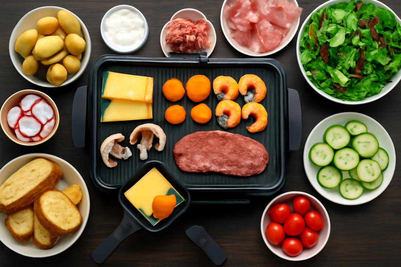 Raclette grill opskrifter: komplette menuer, tilbehør og idéer til den perfekte hyggeaften