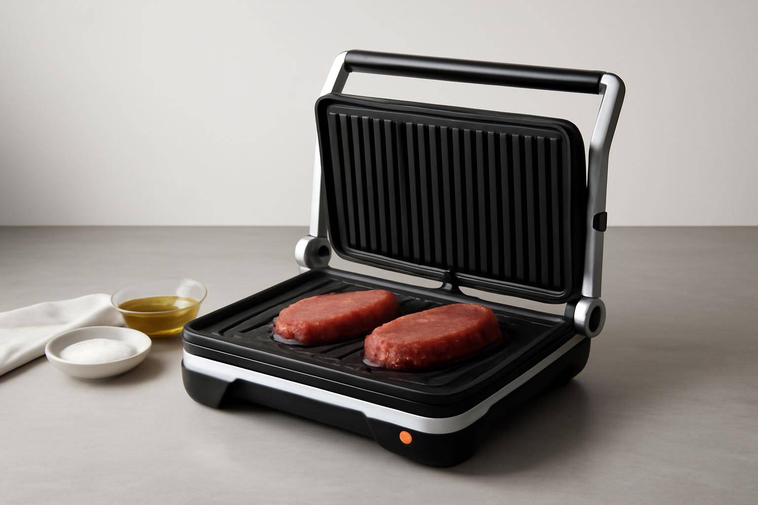 Tips til bedst muligt grillresultat indendørs - Vil du bruge panini grillen som bordgrill, er det en fordel at vælge en model, der kan åbnes 180°