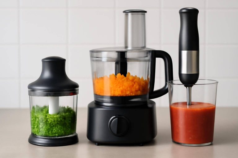 Minihakker vs foodprocessor (og stavblender): Hvad skal du vælge?