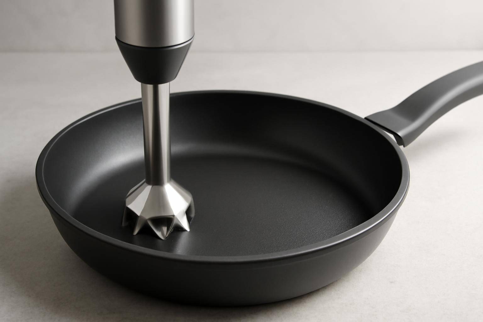Stavblender og non-stick gryder/pander: sådan beskytter du belægningen - Non-stick belægning, fx Teflon eller keramiske overflader, er populær,...
