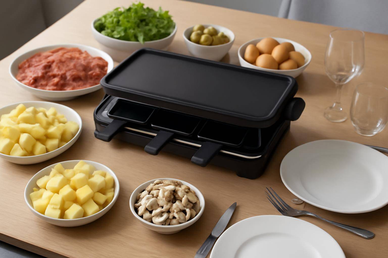 Planlægning af raclette-aften: mængder, tidsplan og bordopstilling