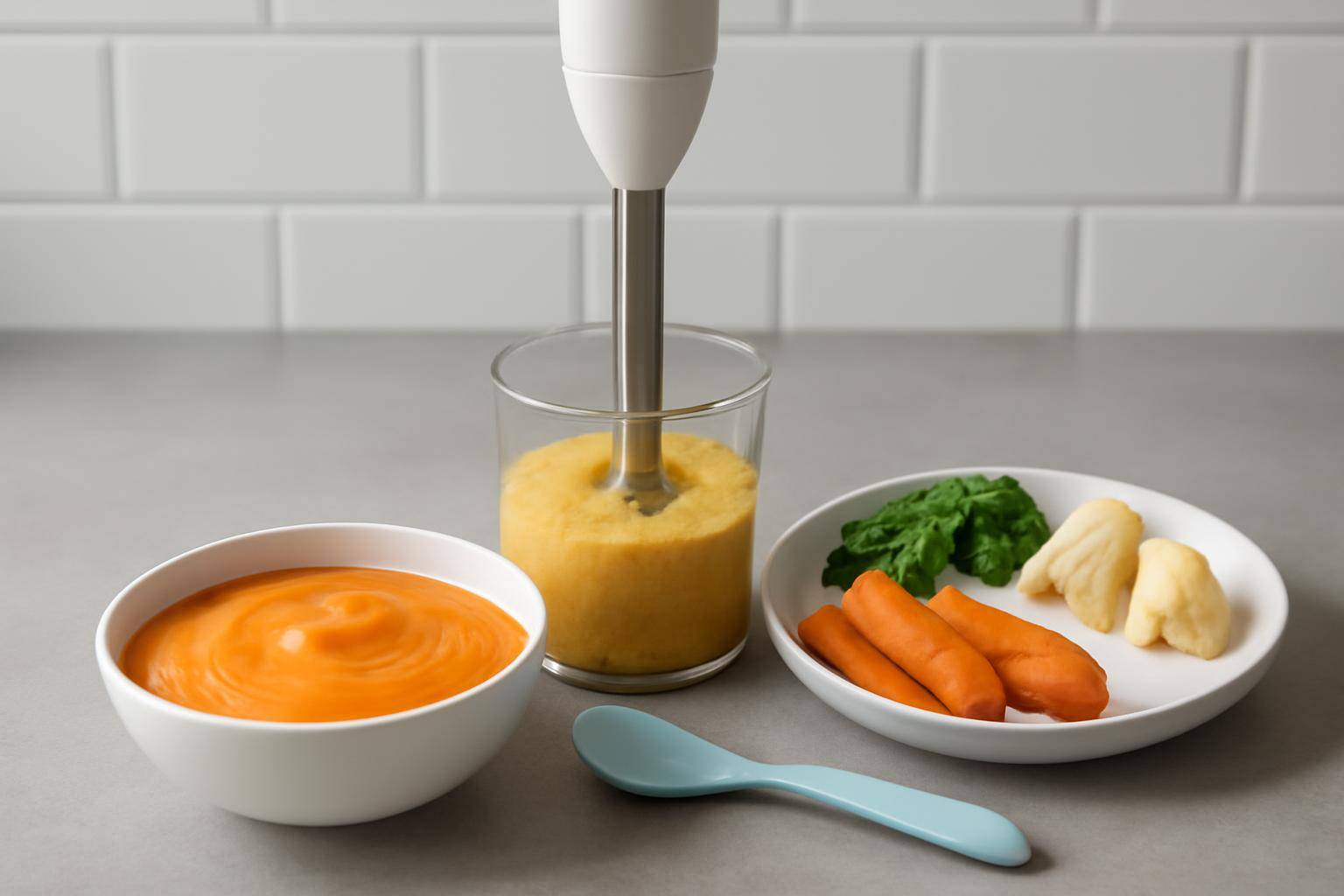 Stavblender, babymad og BLW: når baby både får mos og fingermad - BLW (baby led weaning) går kort fortalt ud på, at baby fra starten af madint...