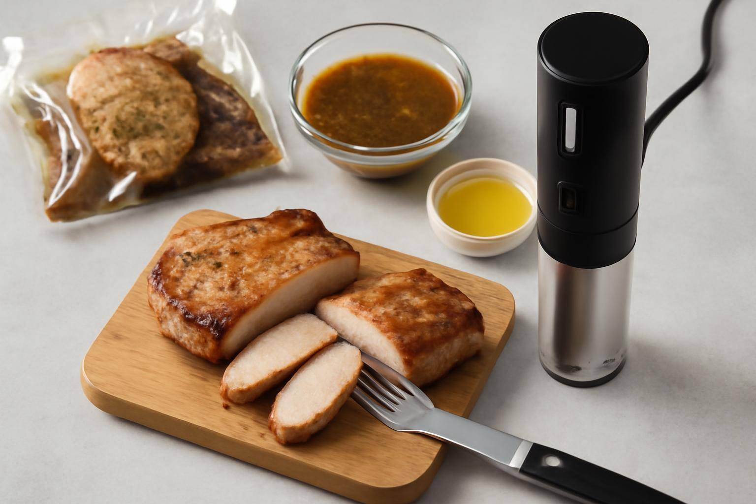 Undgå tørre koteletter: marinade, fedt og efterstegning - Koteletter er notorisk svære at ramme perfekt i ovn eller på pande, fordi de hurtigt ...