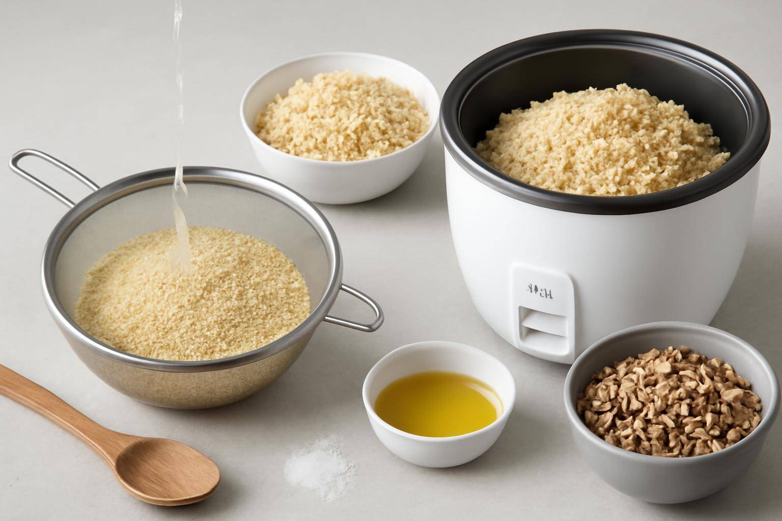 Grundprincipper for quinoa og fuldkorn - Quinoa i riskoger er noget af det nemmeste, når først du kender forholdet. Jeg skyller altid quino