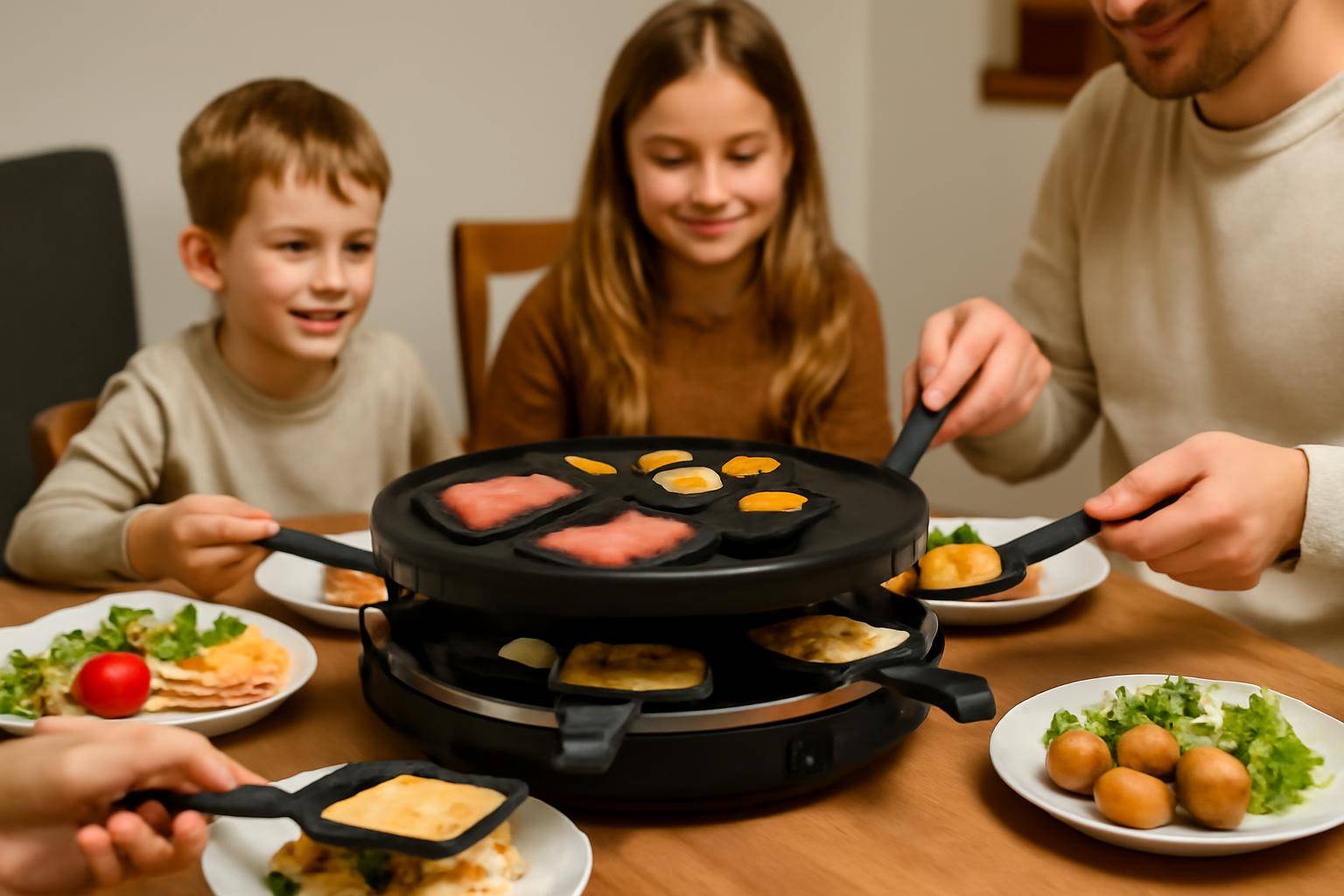 Raclette grill med børn: Sikker, hyggelig og børnevenlig familieaften