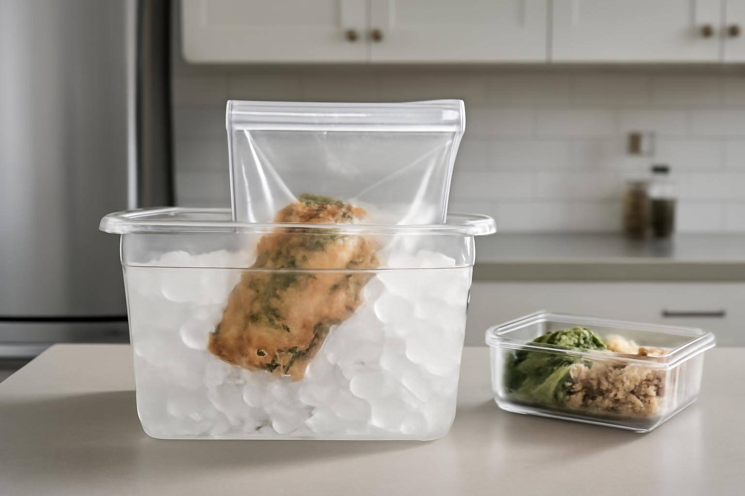 Nedkøling, opbevaring og genopvarmning - For at meal prep er både sundt og sikkert, er det afgørende at håndtere nedkøling og opbevaring