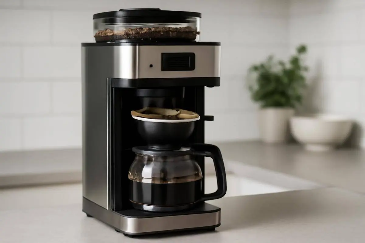 Filterkaffemaskine med indbygget kværn - En filterkaffemaskine med kværn kombinerer den velkendte filterbrygning med fordelen ved friskmaled