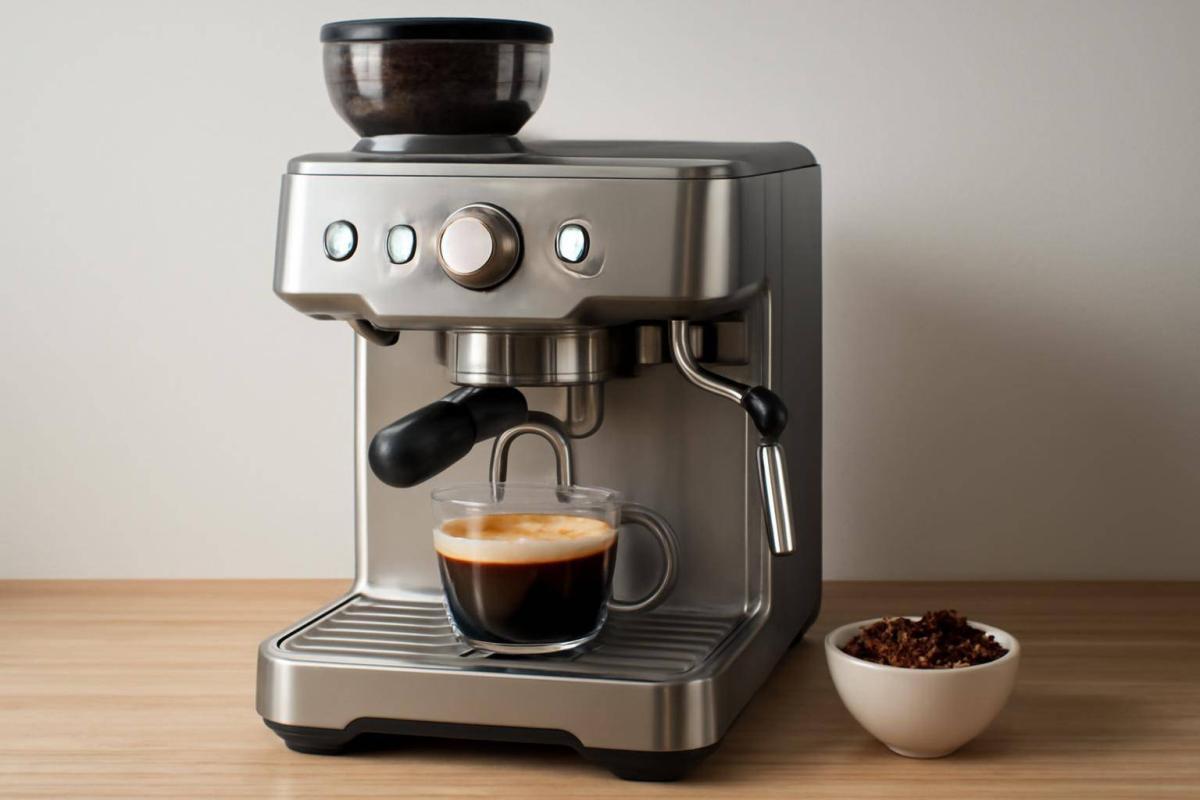 Espressomaskine med kværn: Test, fordele, ulemper og bedste modeller - - Professional illustration and visual guide