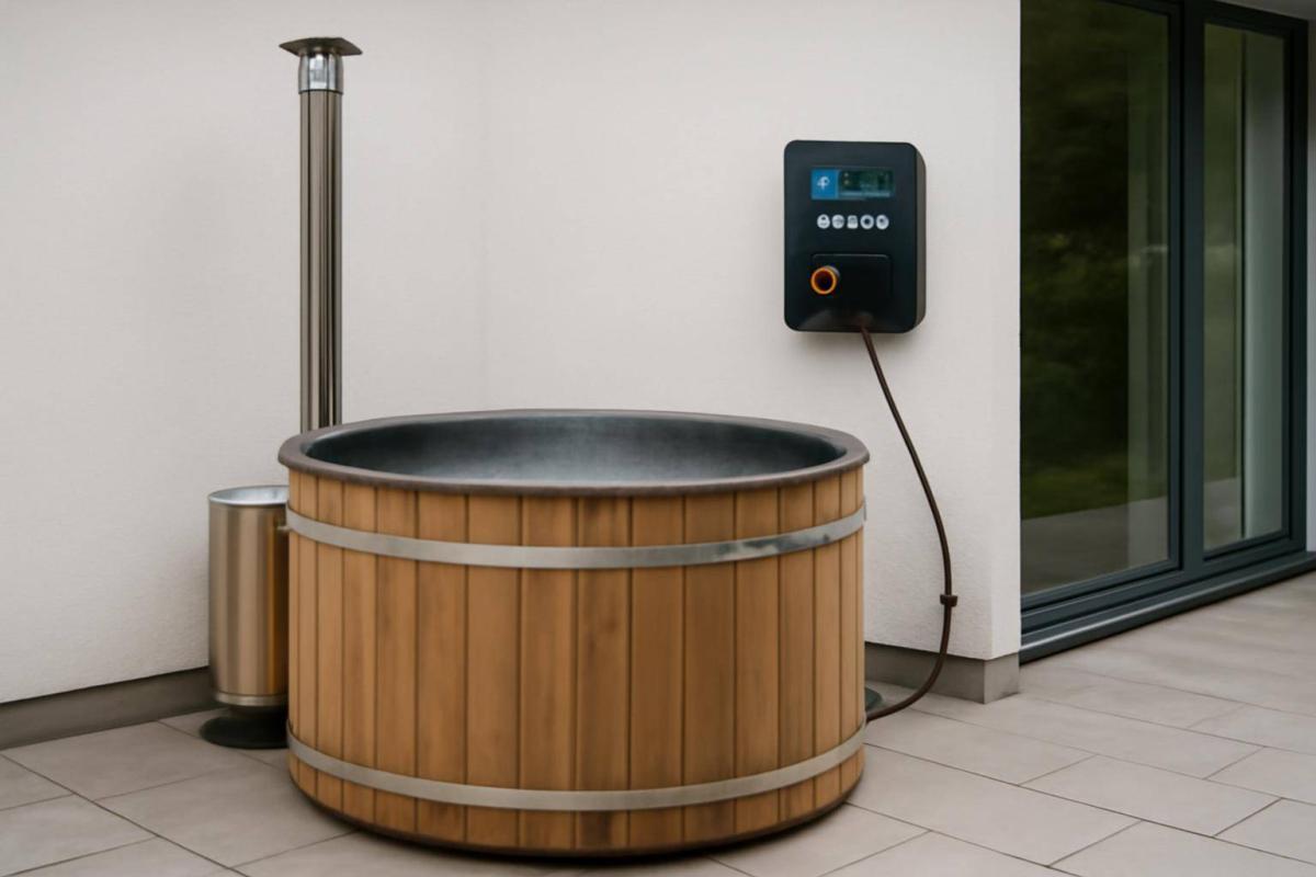 Smart energibrug og løbende vedligehold - Hvis du har timeafregnet el, kan det betale sig at opvarme vildmarksbadet, når el er billigst – t