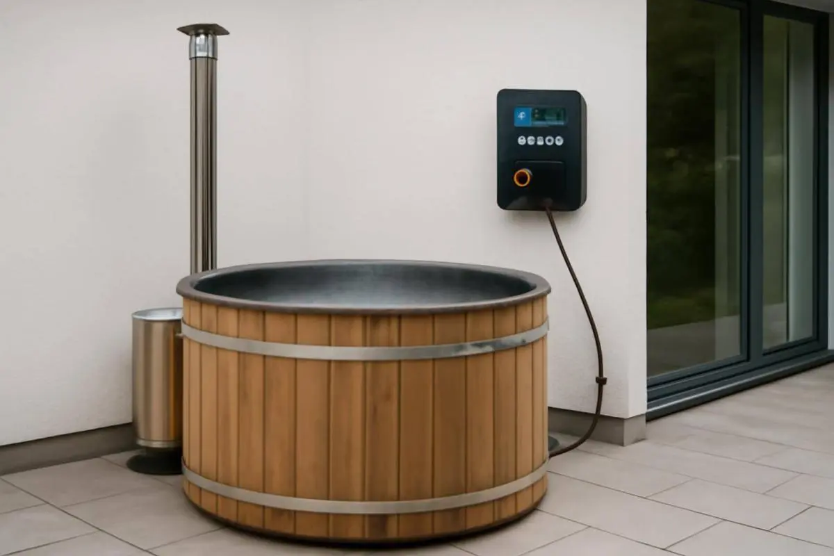 Smart energibrug og løbende vedligehold - Hvis du har timeafregnet el, kan det betale sig at opvarme vildmarksbadet, når el er billigst – t