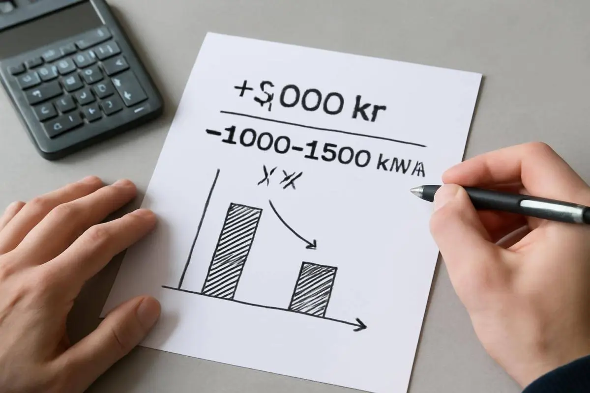 Enkel beregningsmodel og langsigtet perspektiv - En praktisk måde at vurdere investeringer i tilbehør på er at se på den årlige merpris versus a