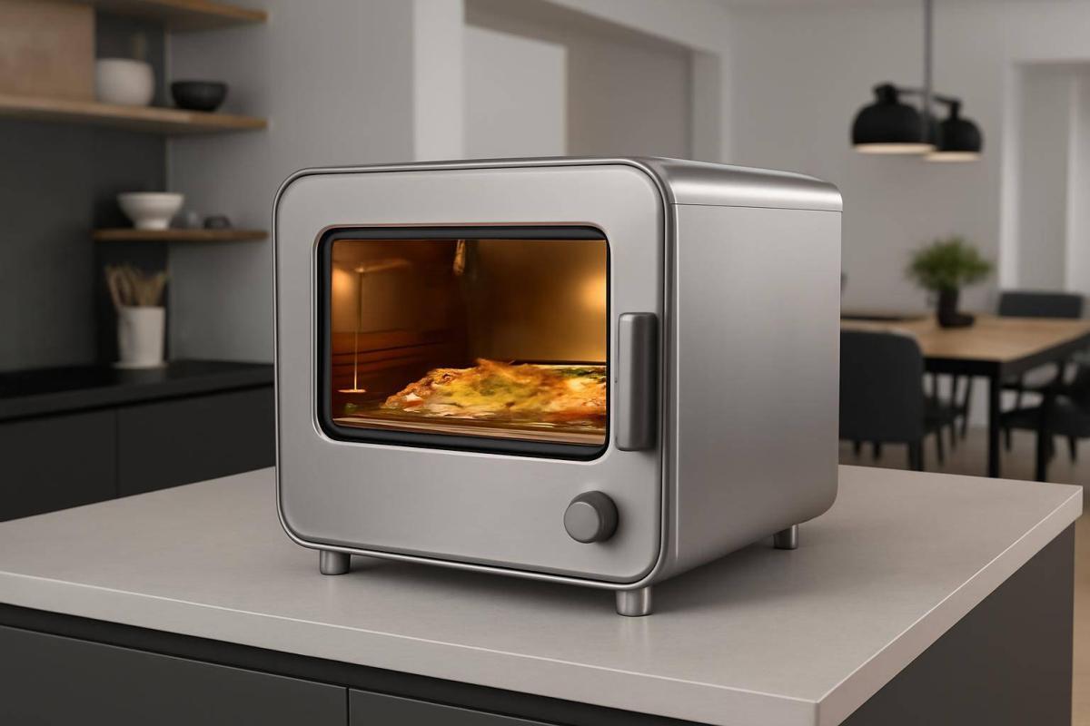 Bedste designvenlige indendørs pizzaovn til det åbne køkken/alrum: Model D - Model D skiller sig ud ved et markant mere møbelagtigt design. Kab...