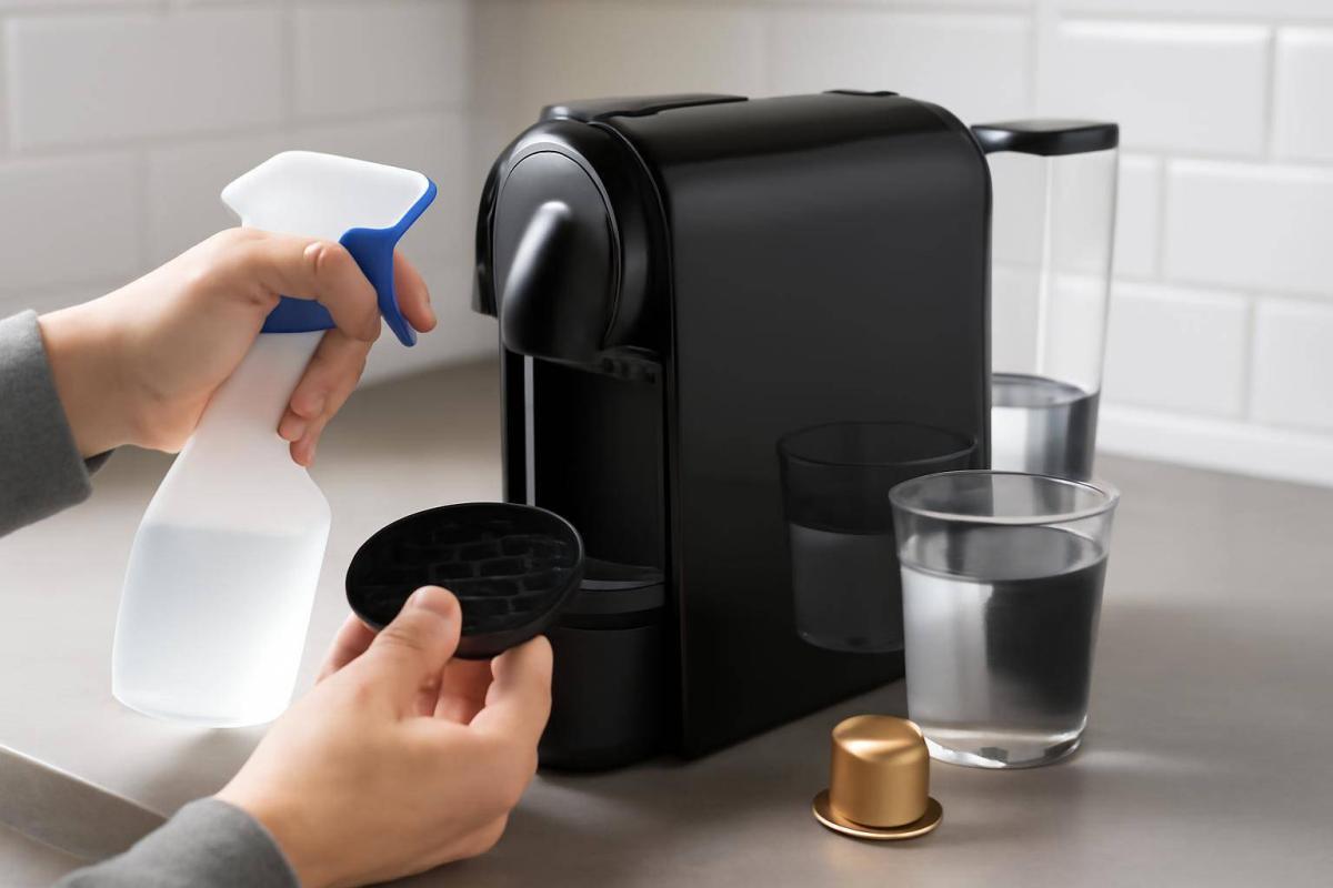 Rengøring og afkalkning af kapsel kaffemaskine – sådan forlænger du levetiden - - Professional illustration and visual guide