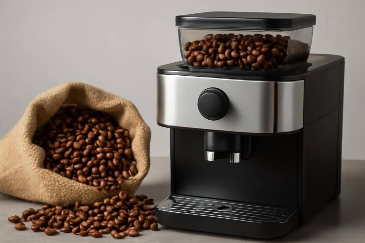 Hele kaffebønner til kaffemaskine med kværn: komplet guide til valg og opbevaring - - Professional illustration and visual guide