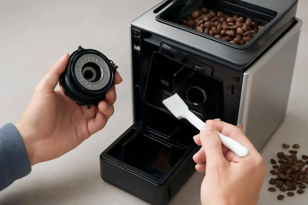 Vedligeholdelse af kværn og maskine, når du bruger hele kaffebønner - Rene kværnblade og bryggeenheder er afgørende for både smag og maskinen...