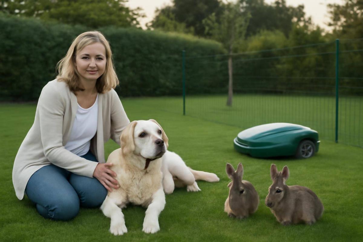 Eksempel: Lene med seniorhund og kaniner - Lene bor i et hus med en ældre labrador og to fritgående kaniner i en stor, indhegnet have. Da hun