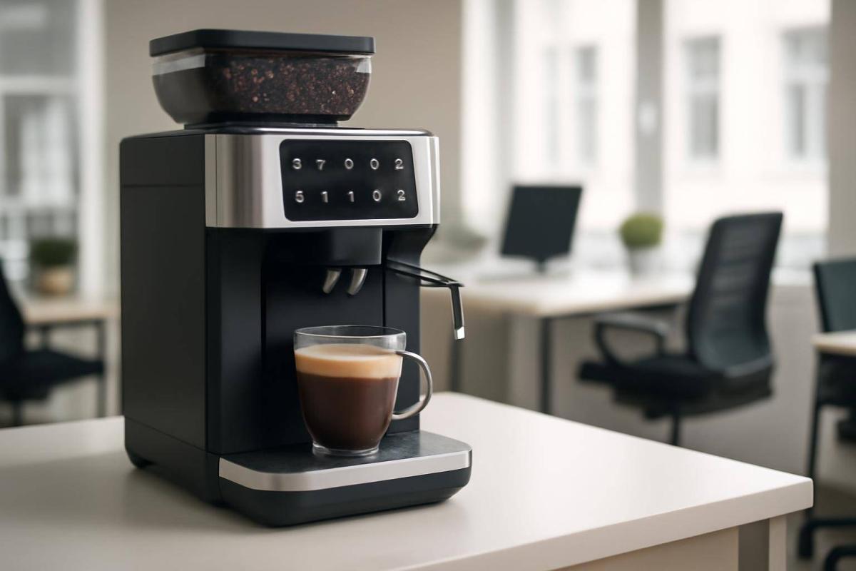 Kaffemaskine med kværn til kontor: Den komplette guide til mindre og mellemstore virksomheder