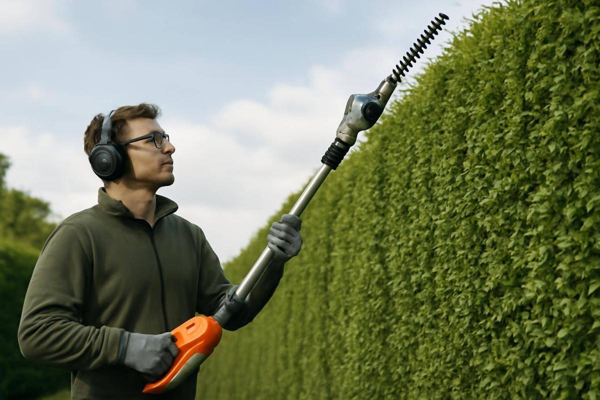 Stanghækkeklipper og teleskop-hækkeklipper til høje hække: Sikker og effektiv klipning uden stige
