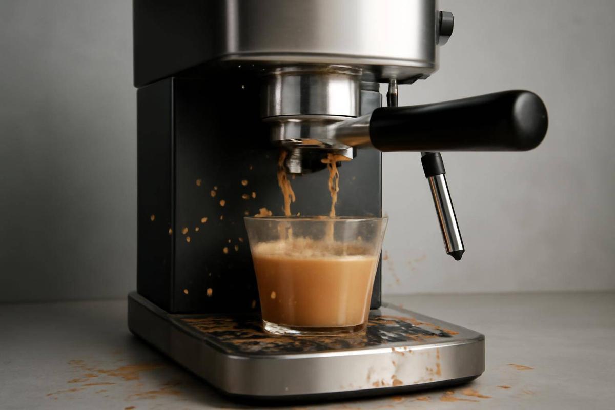 Fejl og problemer med espressomaskine: komplet guide til årsager og løsninger -  - Professional illustration and visual guide