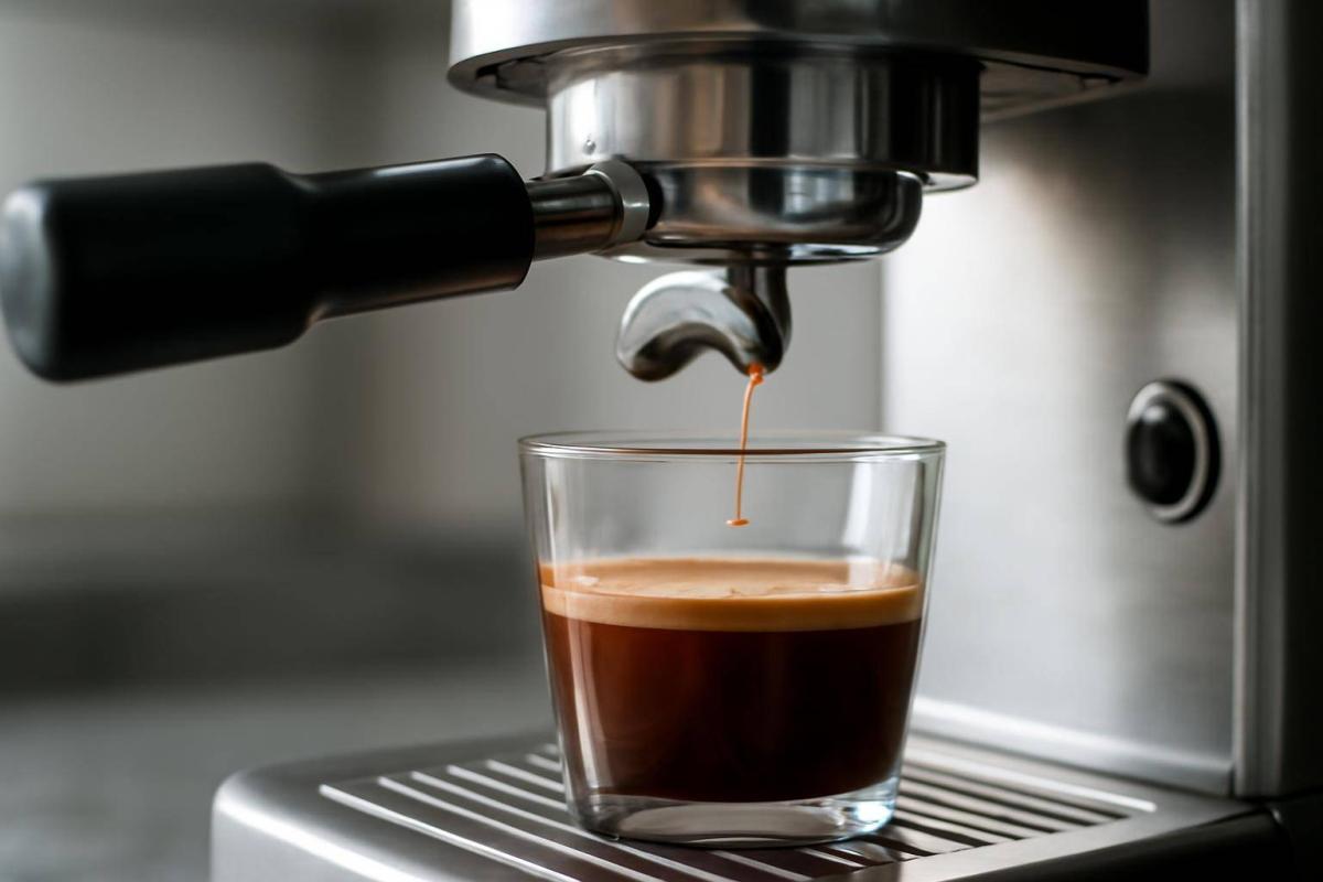 Problem: Espresso løber for langsomt eller står næsten stille - Modsat det for hurtige shot er for langsomt flow kendetegnet ved, at espressoen ...